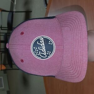 Adidas Golf Stitched Plastic Logo Red Black Snapback Mesh Back Hat Cap Unisex